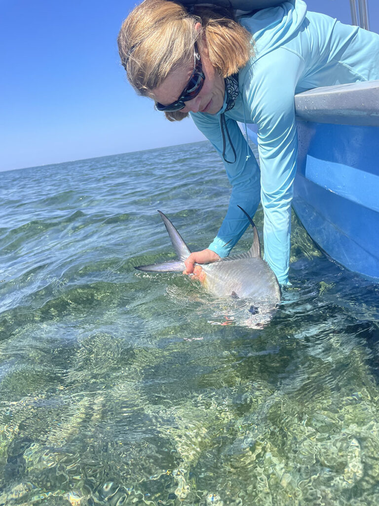 Roatan flat fly fishing